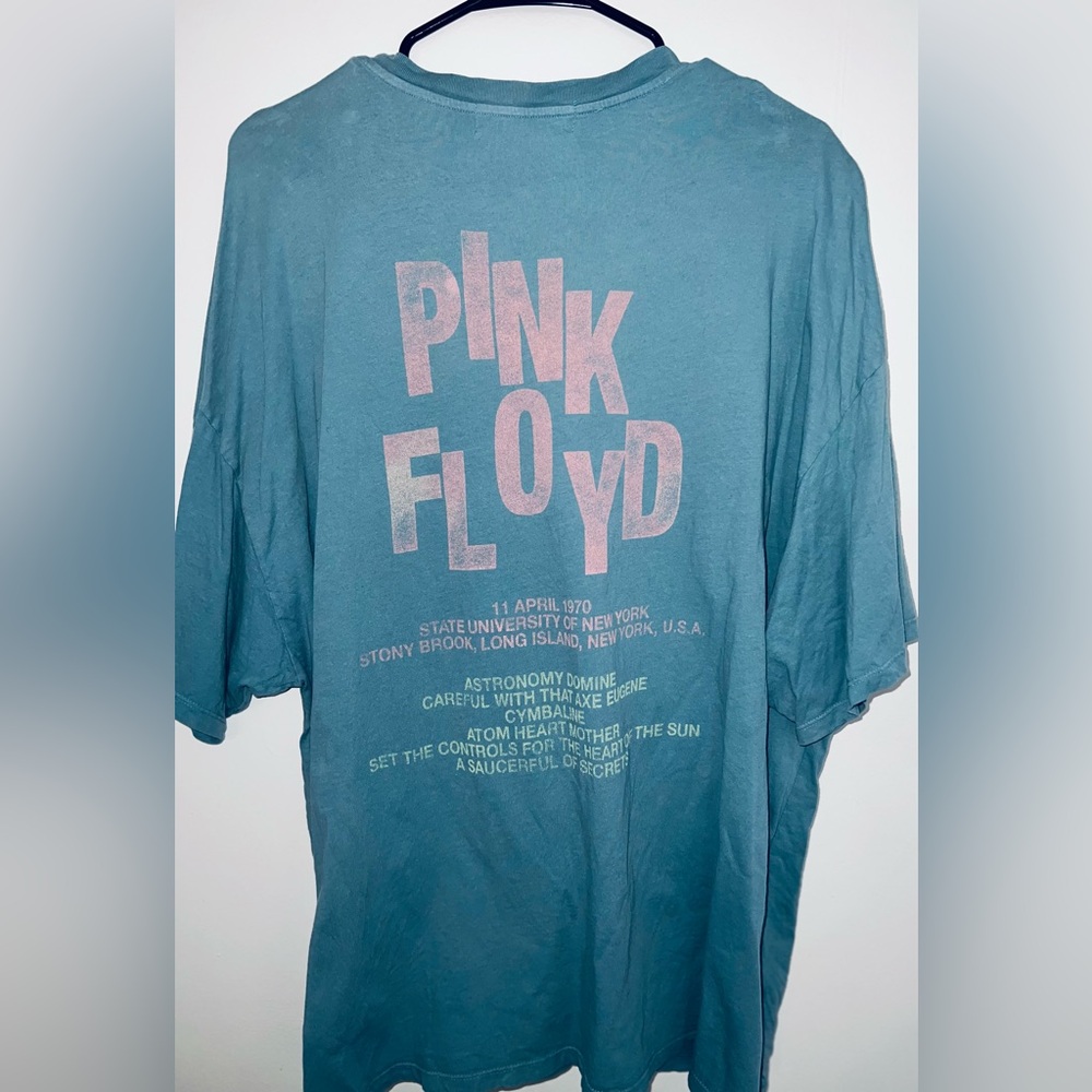 Free People Daydreamer Teal Blue Oversized Short Sleeve Tee - Picture 5 of 8